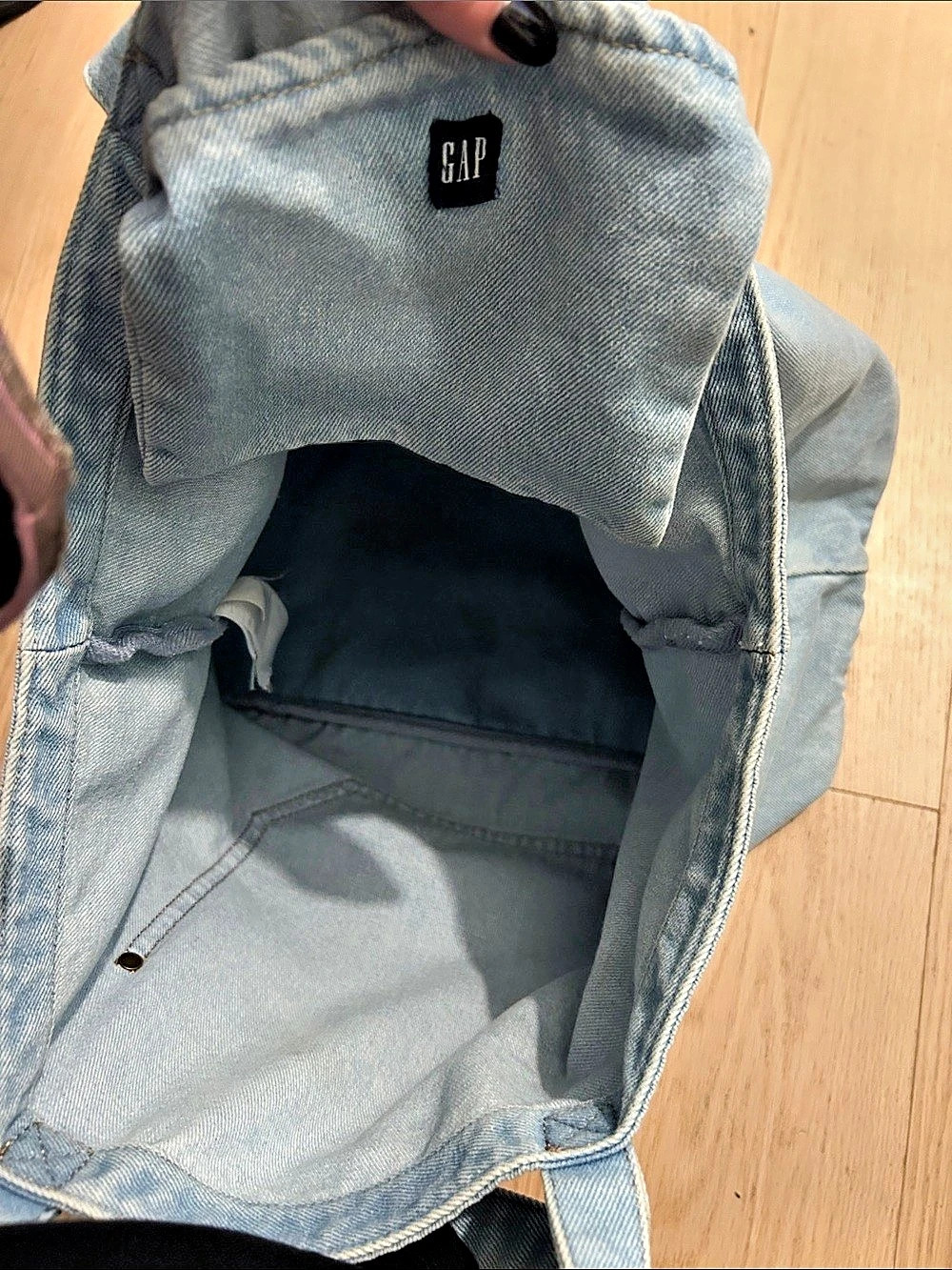 Gap Denim Five-Pocket Tote Denim Tote Bag in Blue Like New